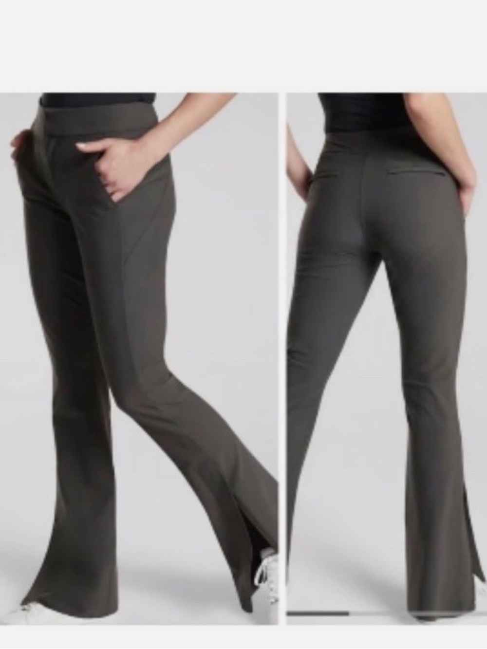 Athleta Flare Trouser Pants Size 8 Tall